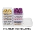 Picture of Keeper Square Jars with Lids x10