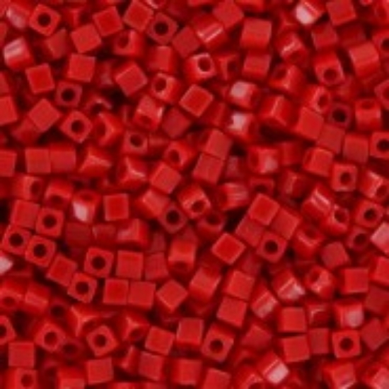Picture of Miyuki Cubes 1.8mm 408 Opaque Dark Red x10g