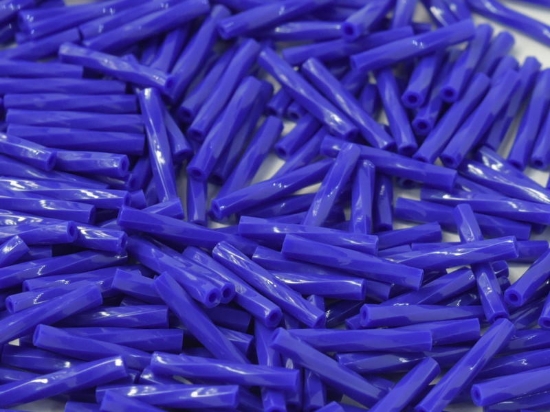 Picture of Miyuki Twist 12mm Bugle TW12-414 Opaque Cobalt x10g