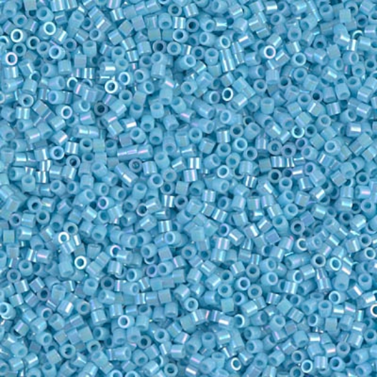 Picture of Miyuki Delica 15/0 DBS164 Opaque Turquoise Blue AB x5g