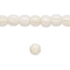 Picture of Bone (bleached) Bead  fluted Round 8mm White x10