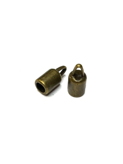 Picture of Cord End w/ Loop Ø4mm Bronze x10
