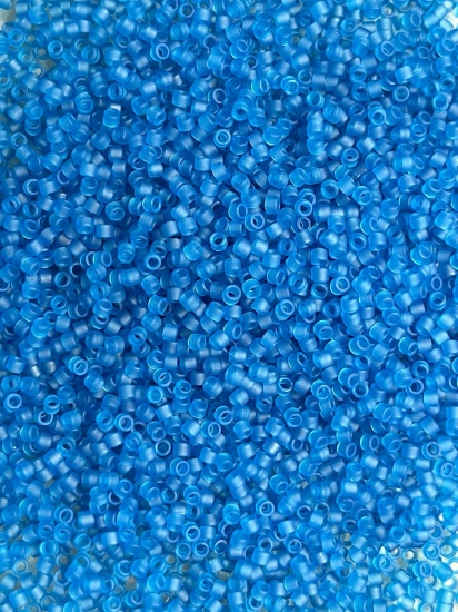 Picture of Miyuki Delica 11/0 DB768 Mat Transparent Capri Blue x10g