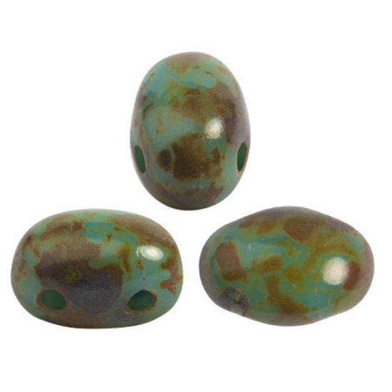 Picture of Samos® par Puca® 7x5mm Opaque Blue Turquoise Travertin x10g