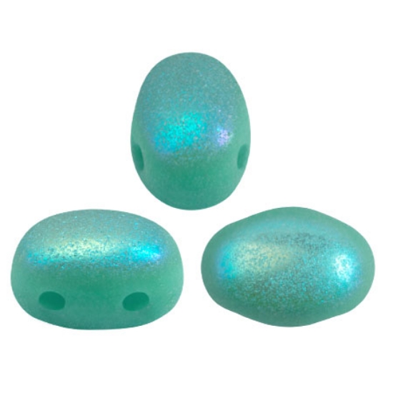 Picture of Samos® par Puca® 7x5mm Opaque Green Turquoise Mat AB x10g 