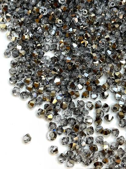Picture of Preciosa Bead Rondell 3mm Crystal Starlight Gold Half x100 