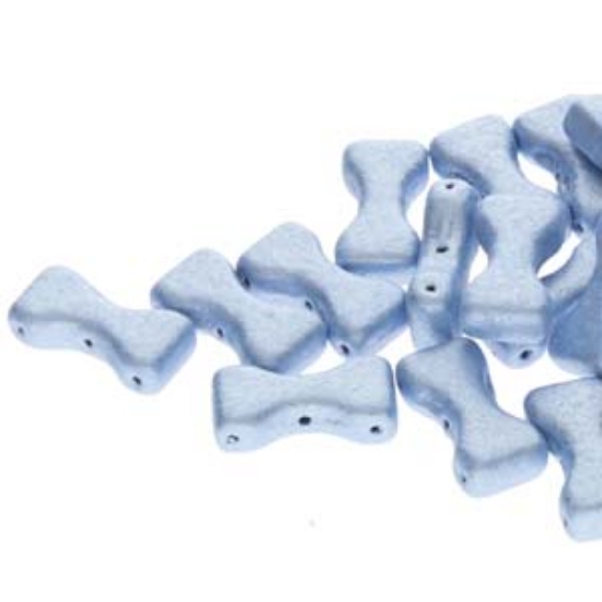 Picture of Bow Tie 3 holes 6x12mm Jet Suede Blue x10g