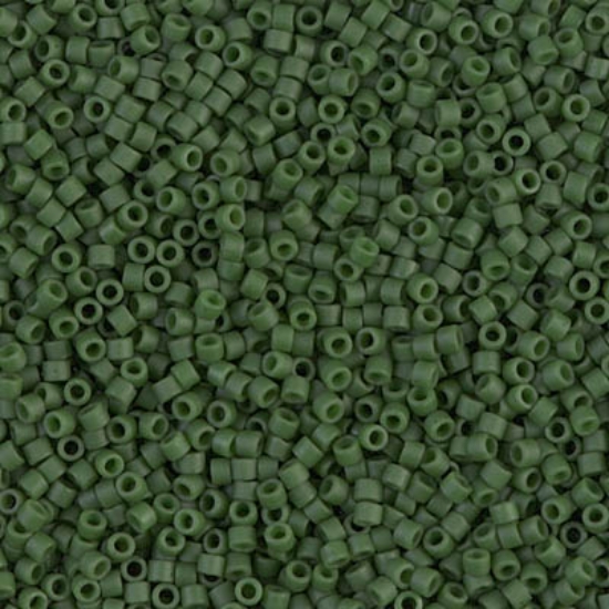 Picture of Miyuki Delica 11/0 DB797 Dyed Semi Mat Opaque Jade Green x10g 