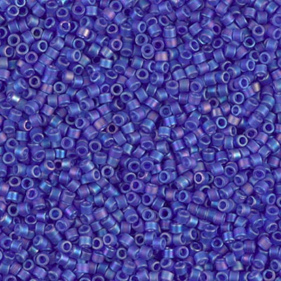 Picture of Miyuki Delica 11/0 DB864 Mat Transparent Cobalt AB x10g 