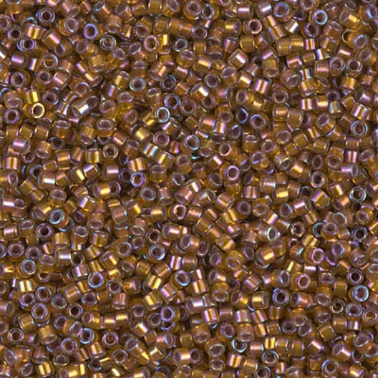 Picture of Miyuki Delica 11/0 DB1691 Silver Lined Glazed Dark Saffron AB x10g
