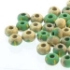 Picture of Czech 4/0 Aged Green/Yellow Stripe Etched Amber x10g
