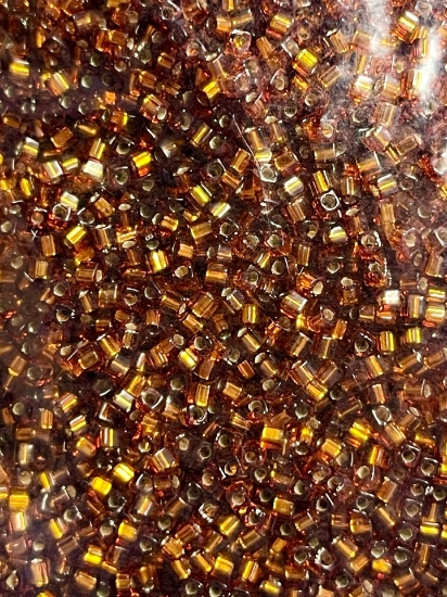 Picture of Miyuki Cubes 1.8mm 5 Silver Lined Dark Topaz x10g