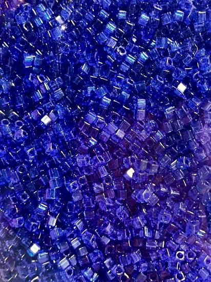 Picture of Miyuki Cubes 1.8mm 151 Transparent Cobalt x10g