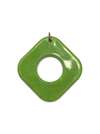 Picture of Acrylic element Square 41mm Green x2