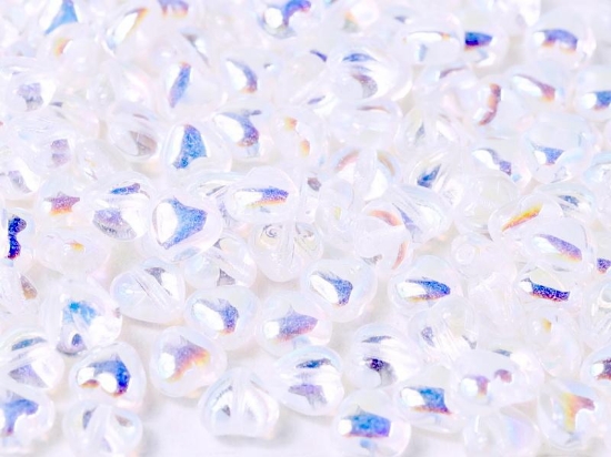 Picture of Hearts 8mm Crystal AB x10