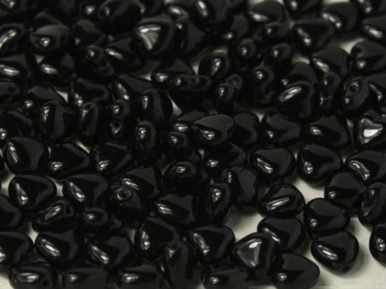 Picture of Hearts 6mm Jet x20