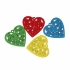 Picture of Pendant Wood Heart 45mm Color Mix x5