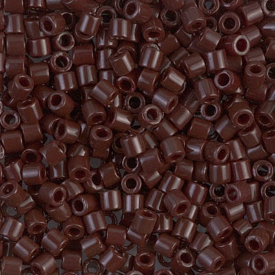 Picture of Miyuki Delica 8/0 DBL734 Opaque Dark Chocolate x10g