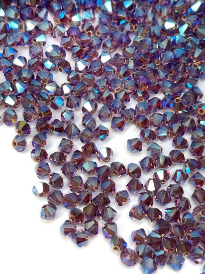 Picture of Preciosa Bead Rondell 4mm Amethyst AB2X x100