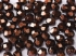 Picture of Fire-Polished 3mm Jet Heavy Metal Dark Sienna x100