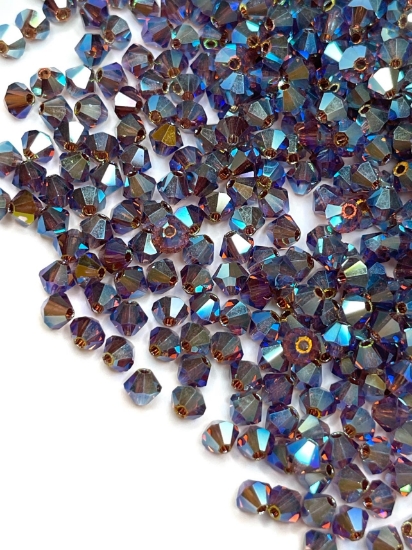 Picture of Preciosa Bead Rondell 4mm Light Burgundy AB2X x100