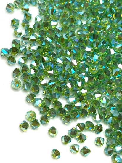 Picture of Preciosa Bead Rondell 4mm Peridot AB2X x100