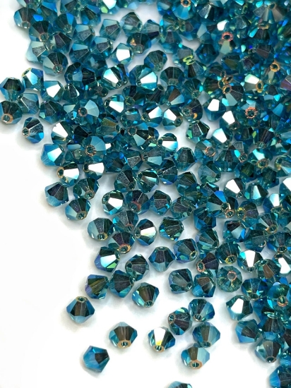 Picture of Preciosa Bead Rondell 4mm Indicolite AB2X x100