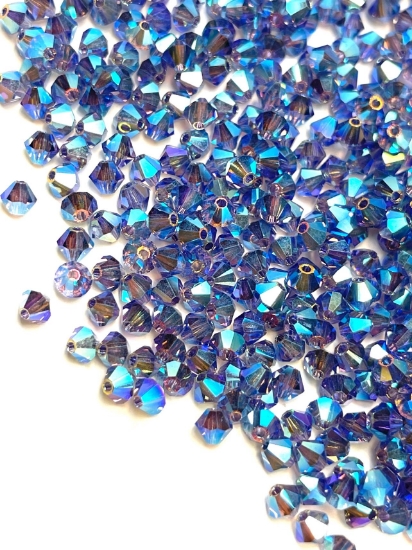Picture of Preciosa Bead Rondell 4mm Tanzanite AB2X x100