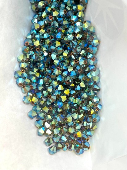 Image de Preciosa Bead Rondell 4mm Black Diamond AB2X x82
