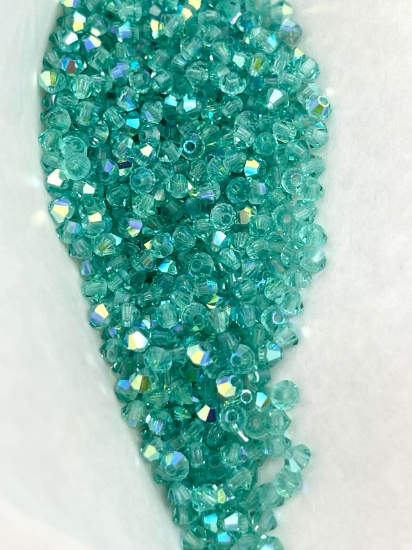Picture of Preciosa Bead Rondell 3mm Caribbean Sea AB x100