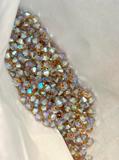 Picture of Preciosa Bead Rondell 4mm Light Colorado Topaz AB2X x100