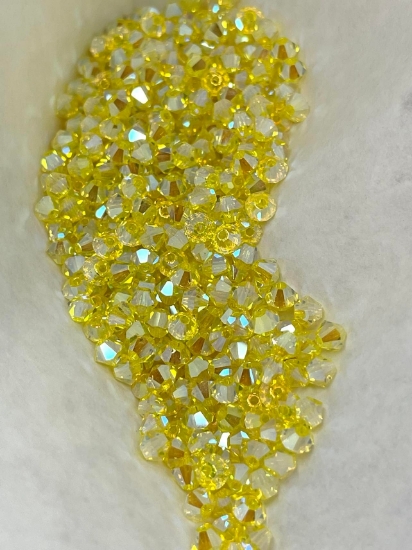 Picture of Preciosa Bead Rondell 4mm Citrine AB2X x100