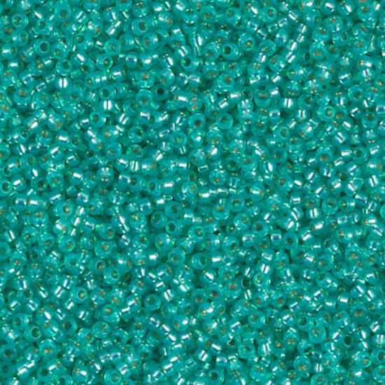 Picture of Miyuki Seed Beads 15/0 572 Dyed Seafoam Green Silver Lined Alabaster x10g