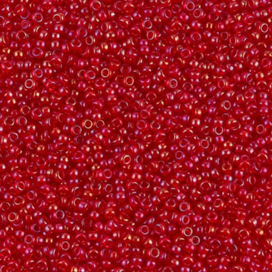 Picture of Miyuki Seed Beads 15/0 2248 Lined Red AB x10g