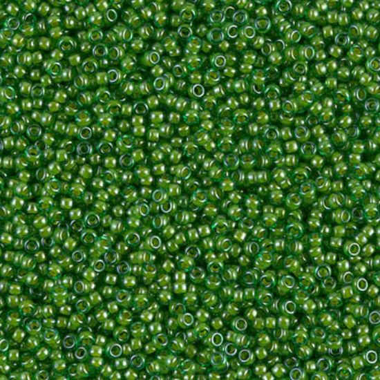 Picture of Miyuki Seed Beads 15/0 2240 Lined Green/lime x10g