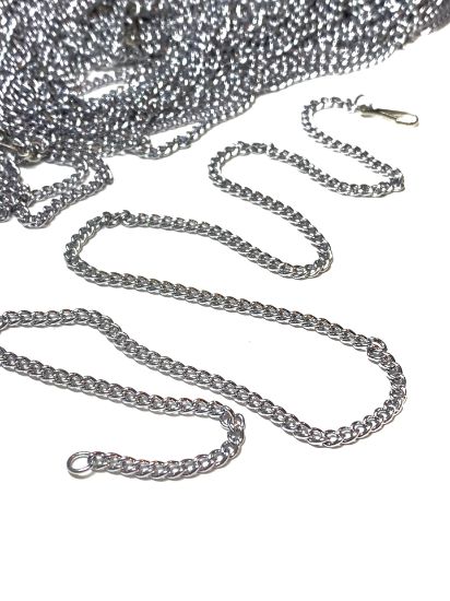Picture of Aluminum Curb Chain Cable 3x4mm Silver x46cm
