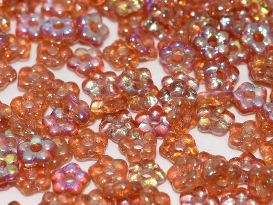 Picture of Forget-me-not 5 mm Crystal Orange Rainbow x50