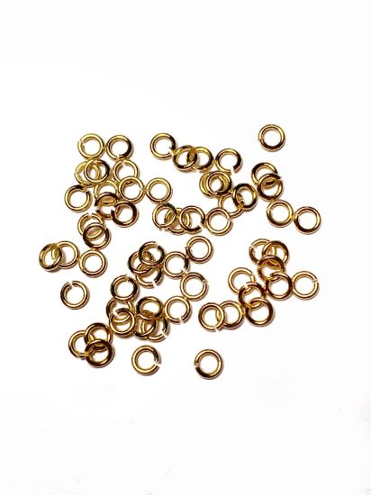 Picture of Jump Ring 3mm Gold Plate x100