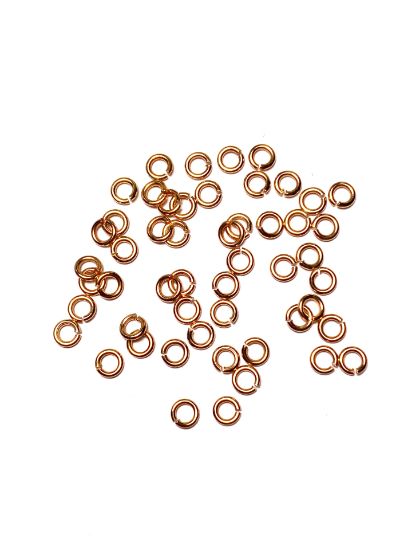 Picture of Jump Ring 3mm Rose Gold Plate x100