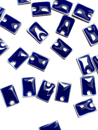Picture of Candy Epoxy Rectangle 8x6mm Navy Blue x1