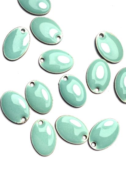 Picture of Candy Oval 14x10mm Light Turquoise  x4