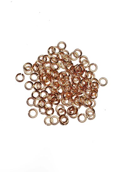 Picture of Premium Jump Ring 5mm Rose Gold Plate x50