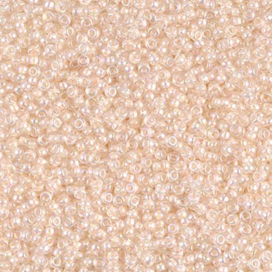 Picture of Miyuki Seed Beads 15/0 281 Pale Peach Lined Cry AB x10g
