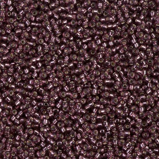 Picture of Miyuki Seed Beads 15/0 13 Silver Lined Dark Smoky Amethyst x10g