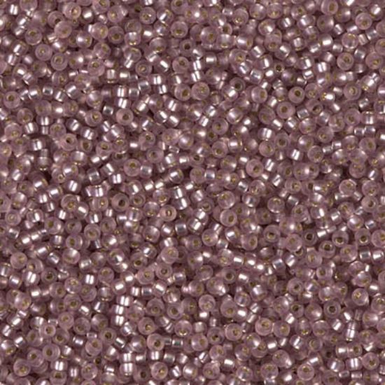 Picture of Miyuki Seed Beads 15/0 12F Mat Silver Lined Smoky Amethyst x10g