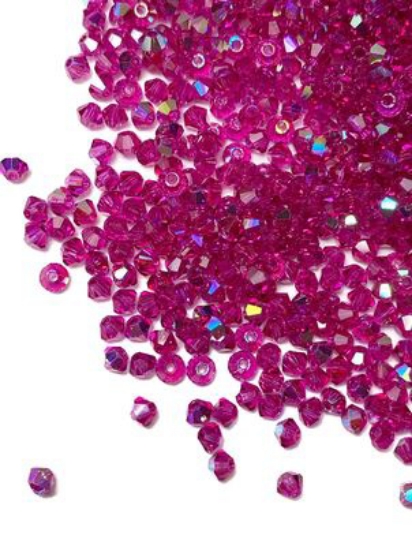 Picture of Preciosa Bead Rondell Fuchsia AB