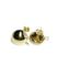 Picture of Ear stud Dome 15mm  w/ loop Gold Plated x2