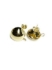 Picture of Premium Ear stud Dome 15mm  w/ loop Gold Plated x2