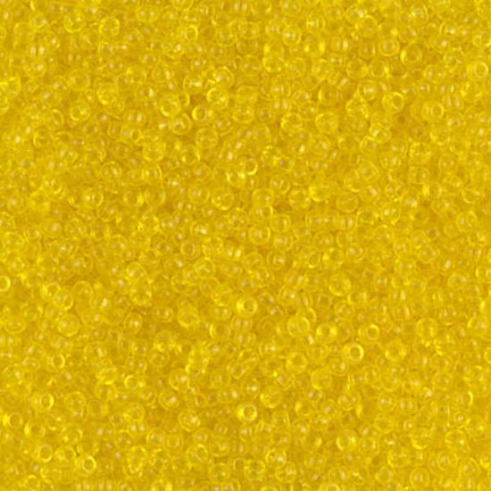 Picture of Miyuki Seed Beads 15/0 136 Transparent Yellow x10g