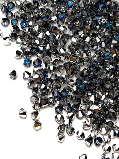 Picture of Preciosa Bead Rondell 4mm Crystal Bermuda Blue x100